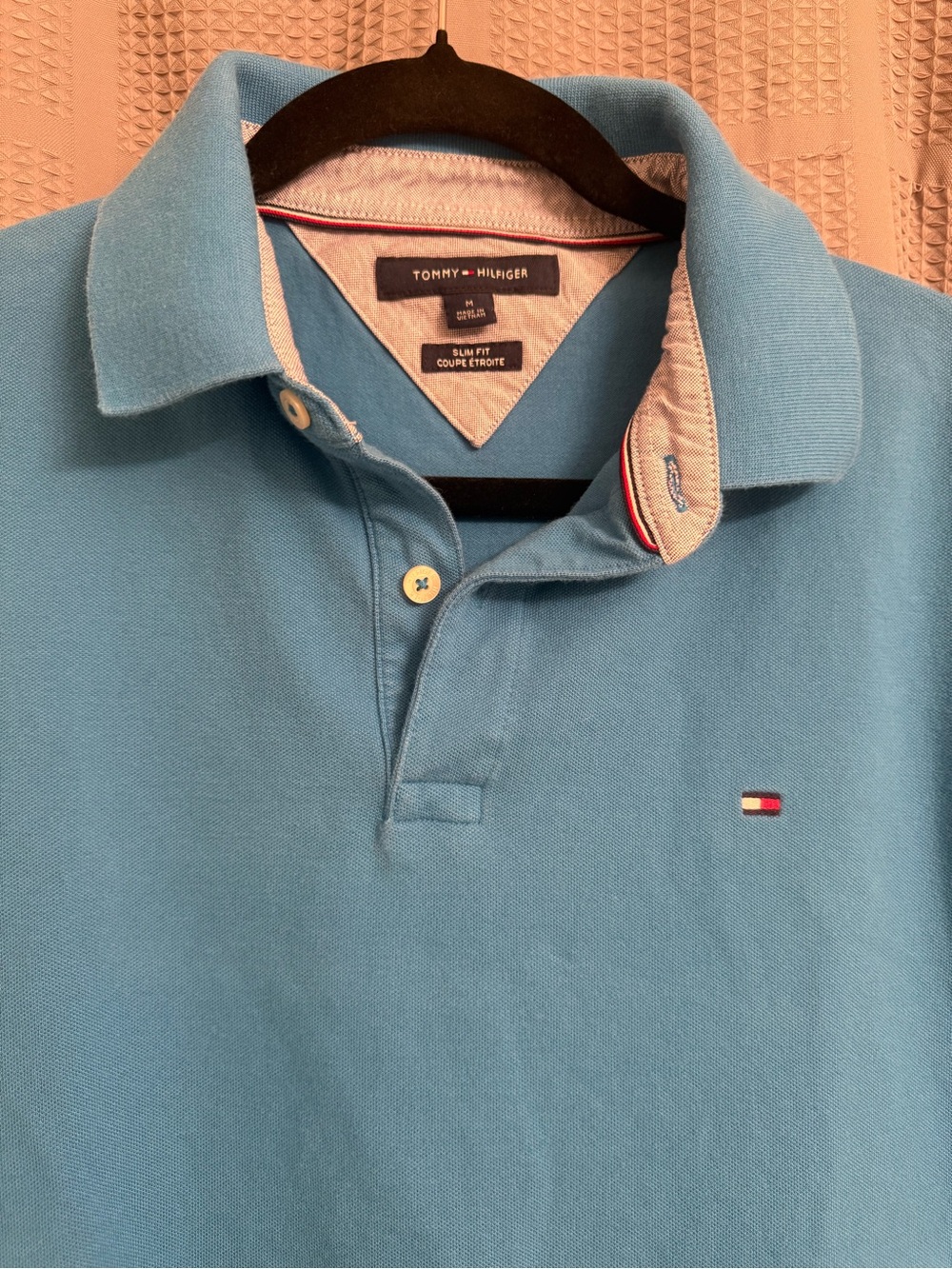 Tommy Hilfiger Men’s Sky Blue Slim Fit Polo Shirt - Picture 5 of 13